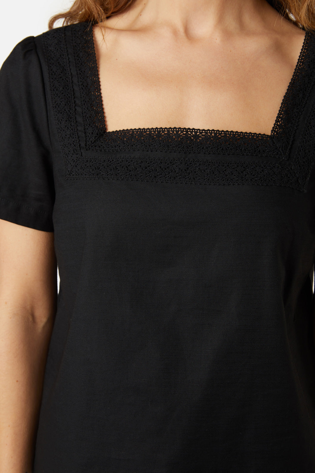 Princess Highway - Rose Lace Top - black