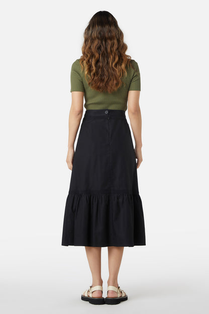 Princess Highway - Rose Lace Skirt - black