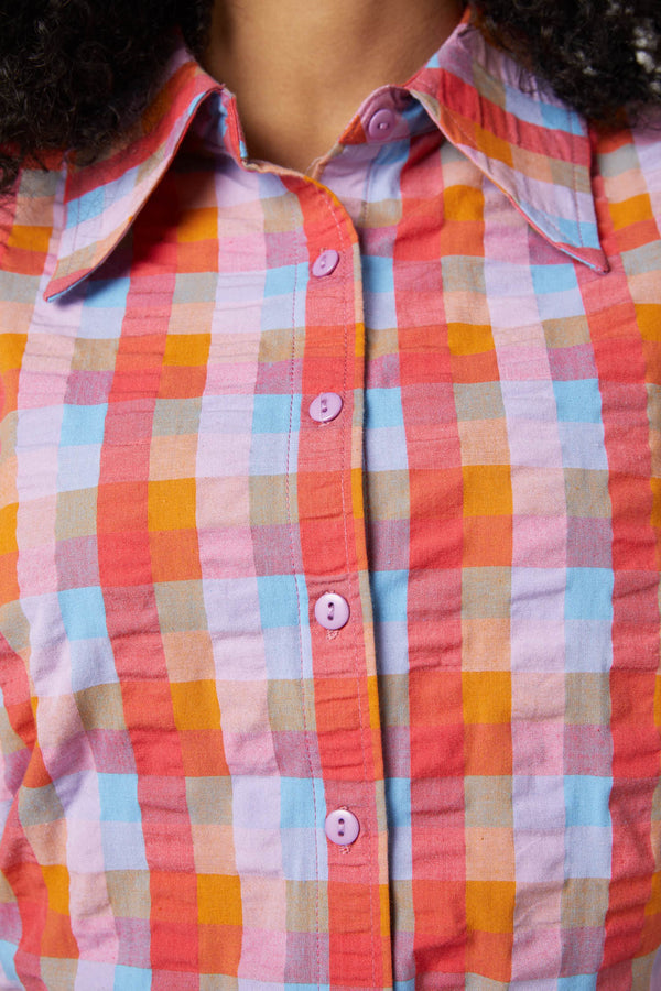 Princess Highway - Peppa Check Shirt - sunset