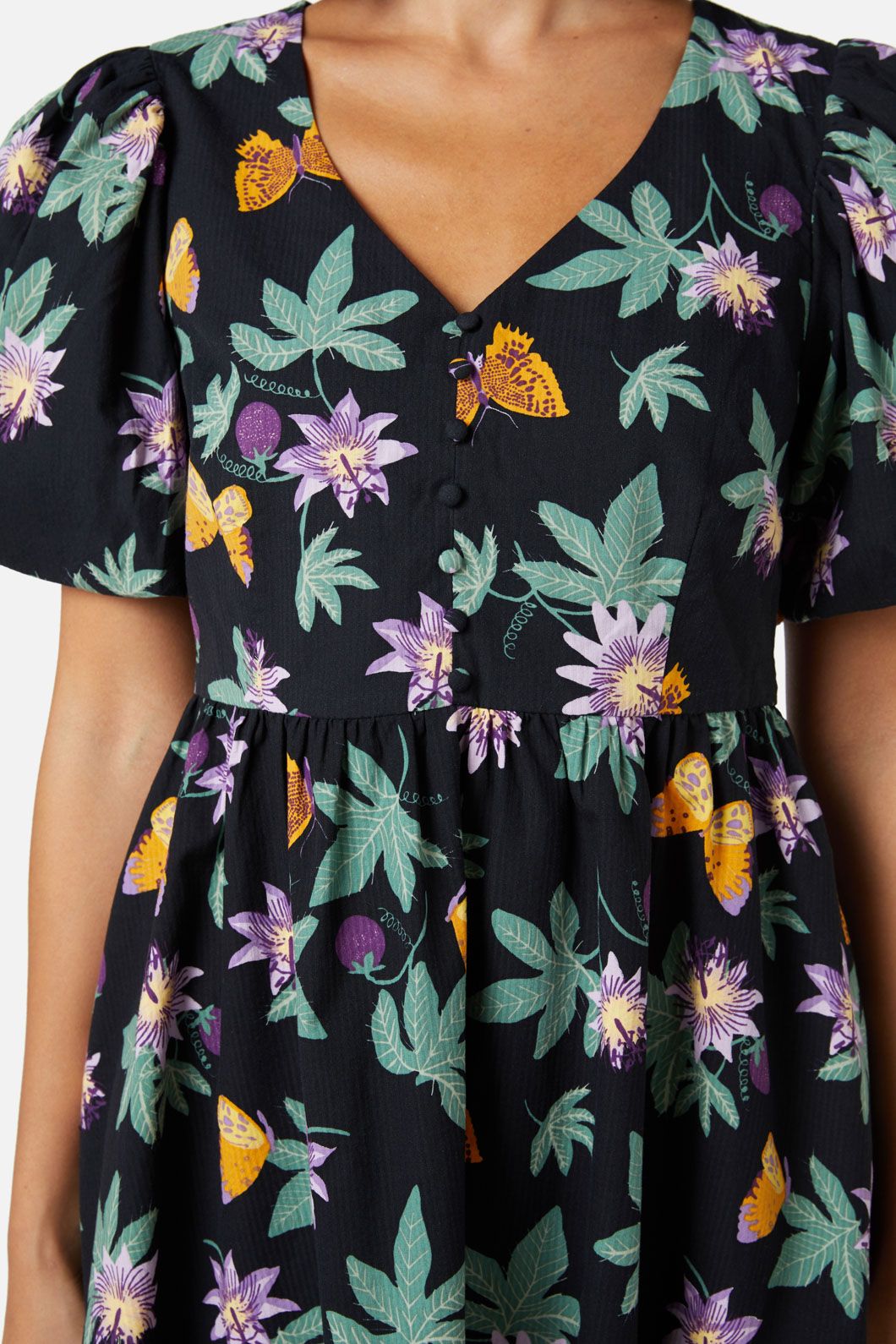 Princess Highway - Passionfruit Mini Dress - black