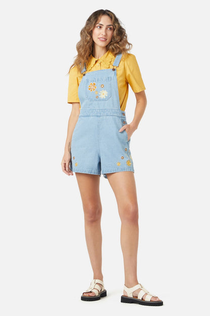 Princess Highway - Willow Short Overall - mid-denim