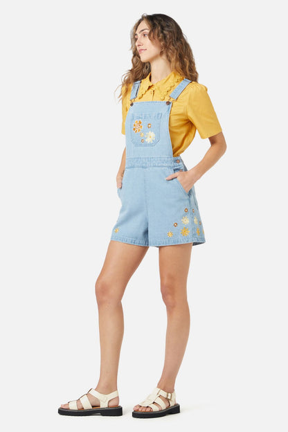 Princess Highway - Willow Short Overall - mid-denim