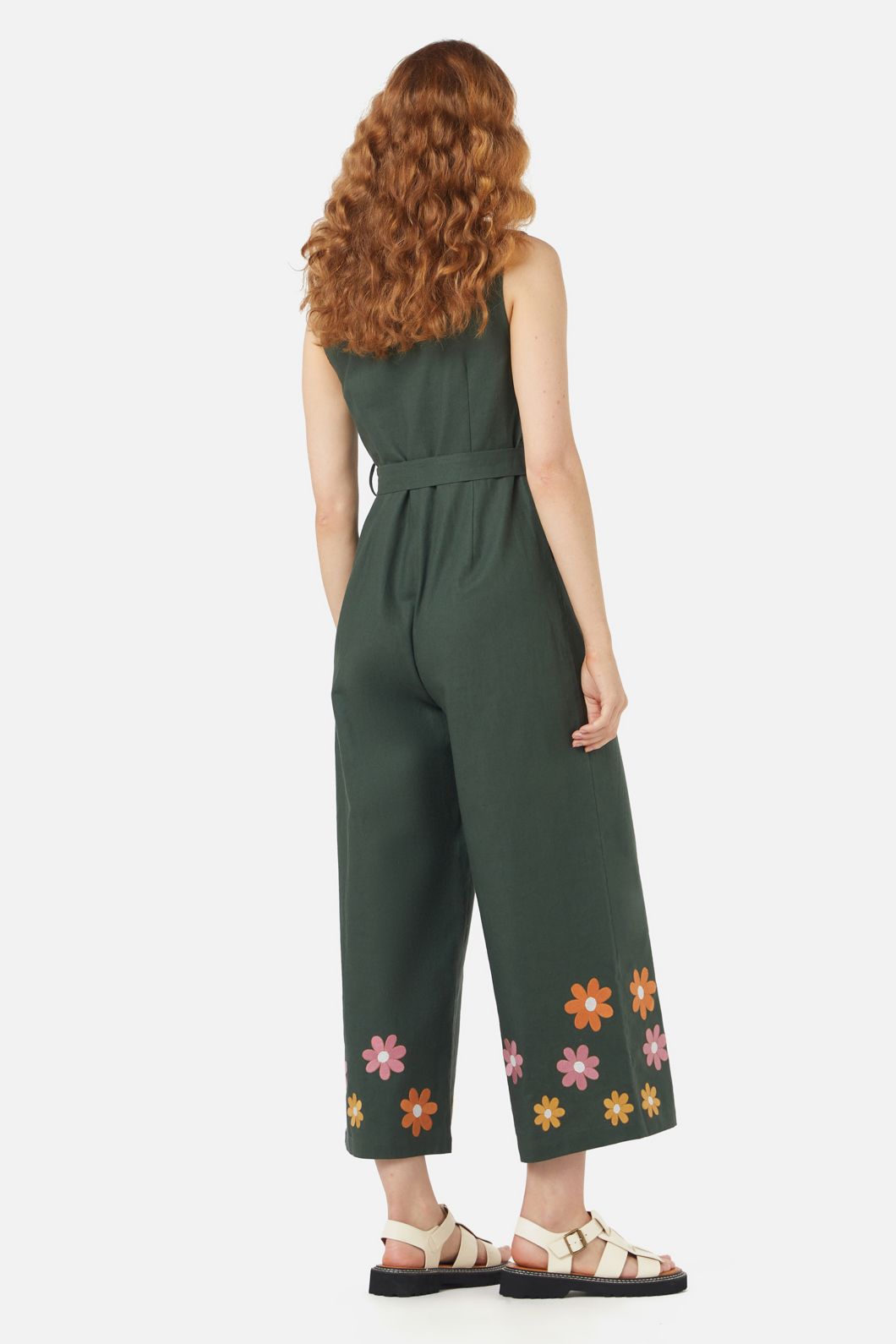 Princess Highway - Sunny Retro Emb Jumpsuit - green