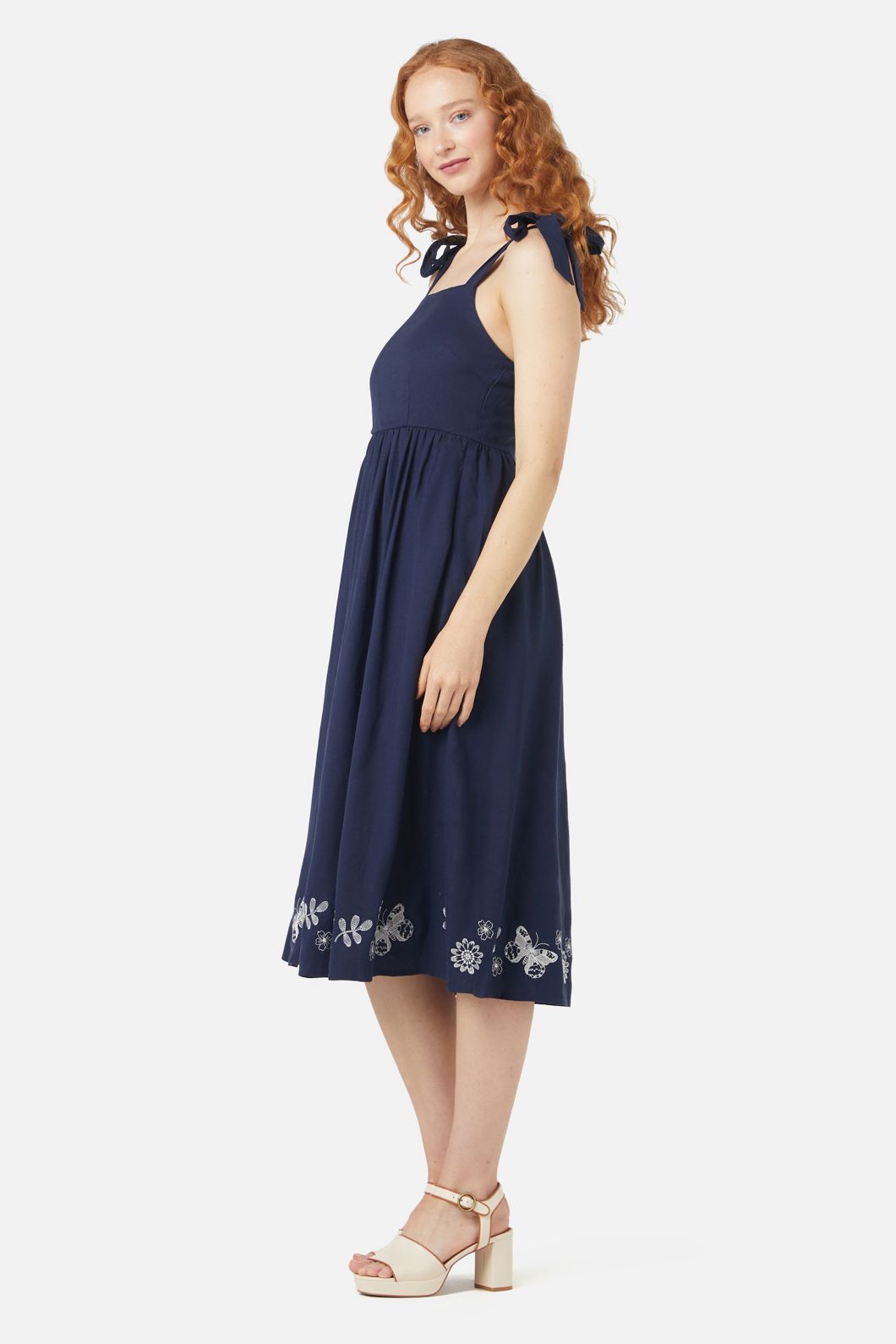 Princess Highway - Butterfly Emb Dress - navy