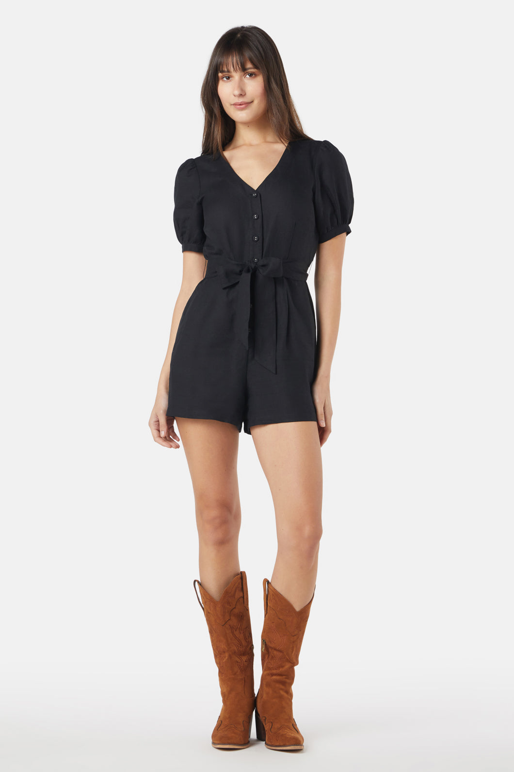 Princess Highway - Bianca Playsuit - black