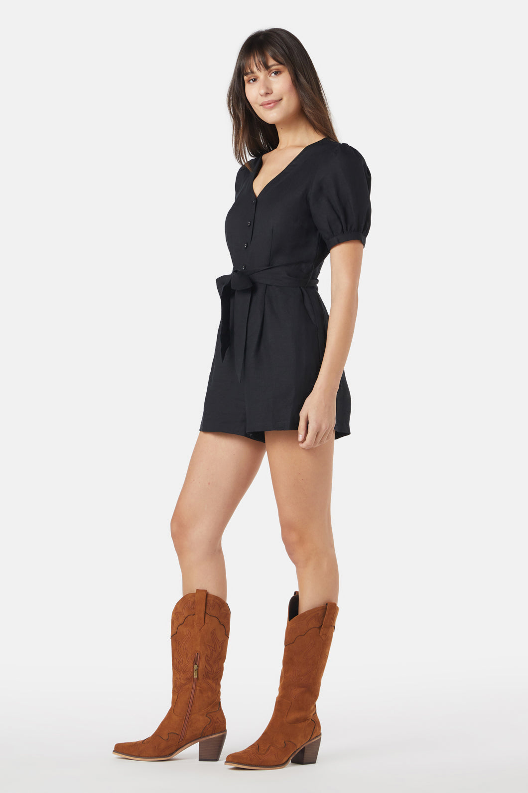 Princess Highway - Bianca Playsuit - black