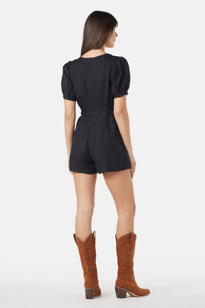 Princess Highway - Bianca Playsuit - black