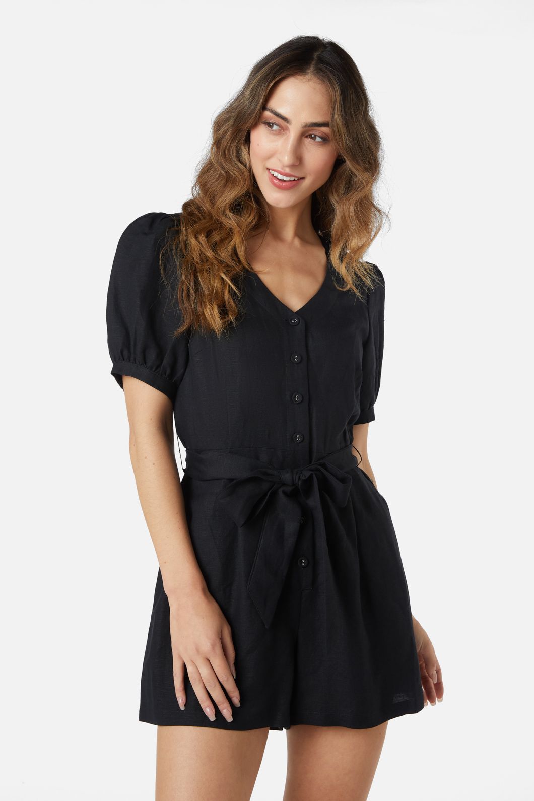 Princess Highway - Bianca Playsuit - black