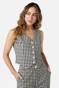 Princess Highway - Callie Check Vest - black