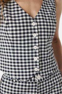 Princess Highway - Callie Check Vest - black