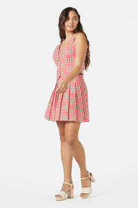 Princess Highway - Callie Check Vest - red