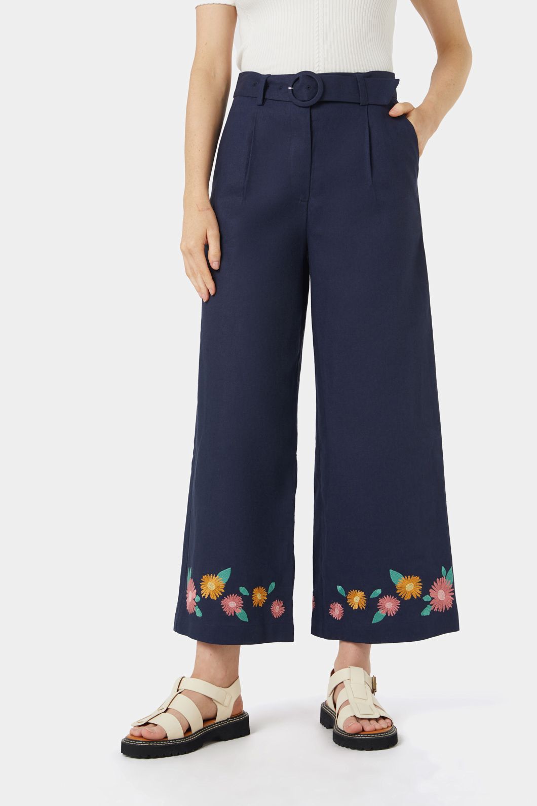 Princess Highway - Thea Emb Culotte - navy