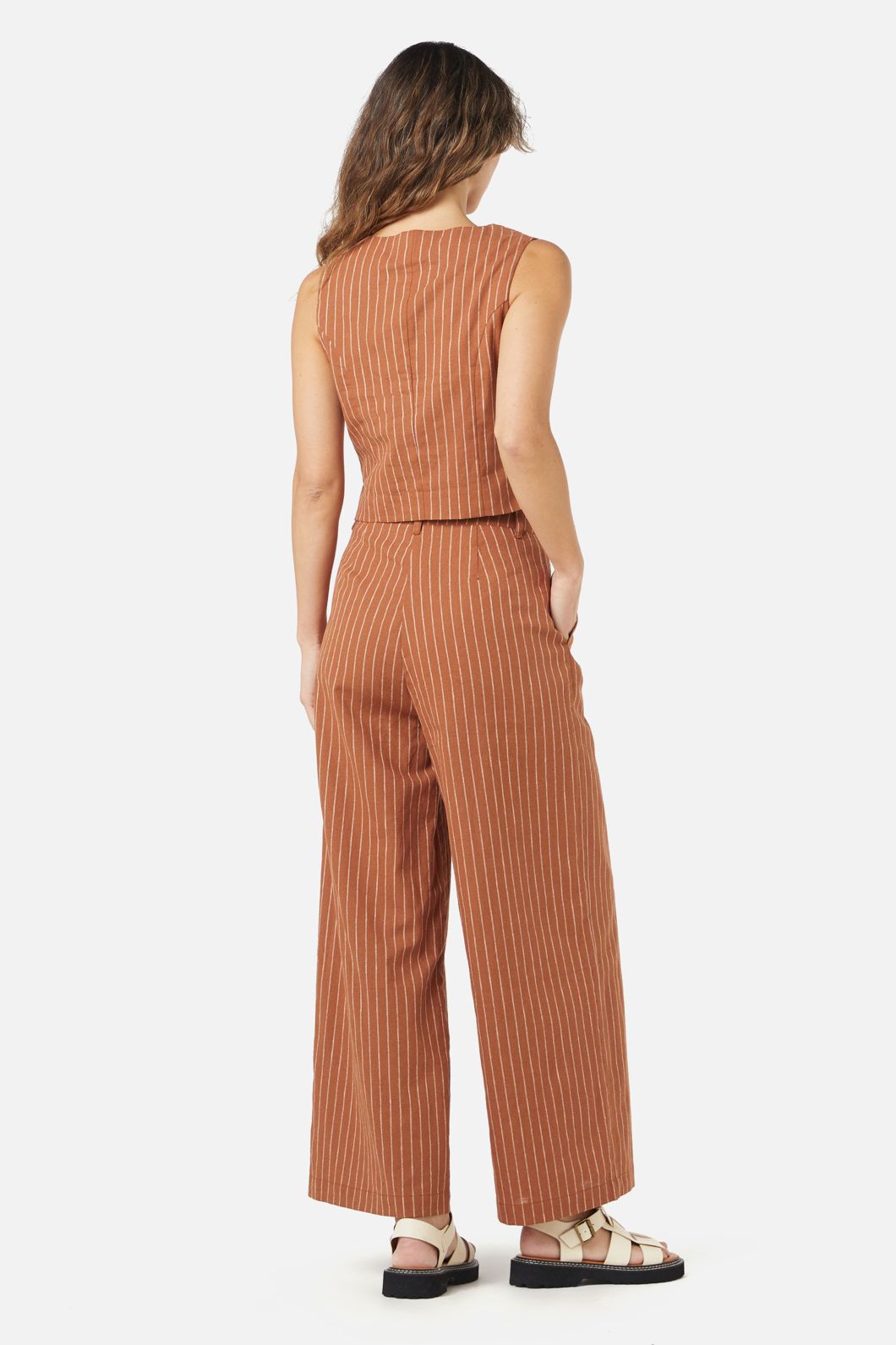 Princess Highway - Walter Stripe Vest - ginger
