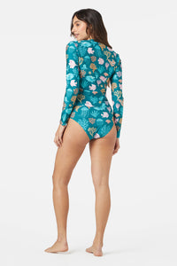 Princess Highway - Oceania Rashie - teal