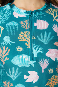 Princess Highway - Oceania Rashie - teal