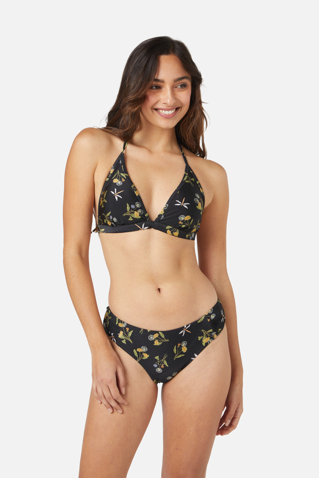 Princess Highway - Dandelion Tri Bikini Top - black