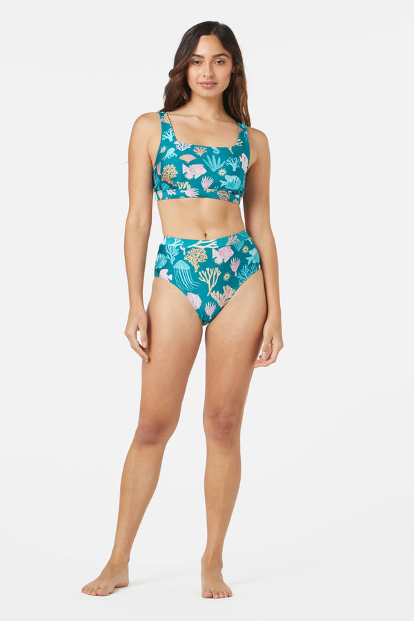 Princess Highway - Oceania High Bikini Bottom - teal