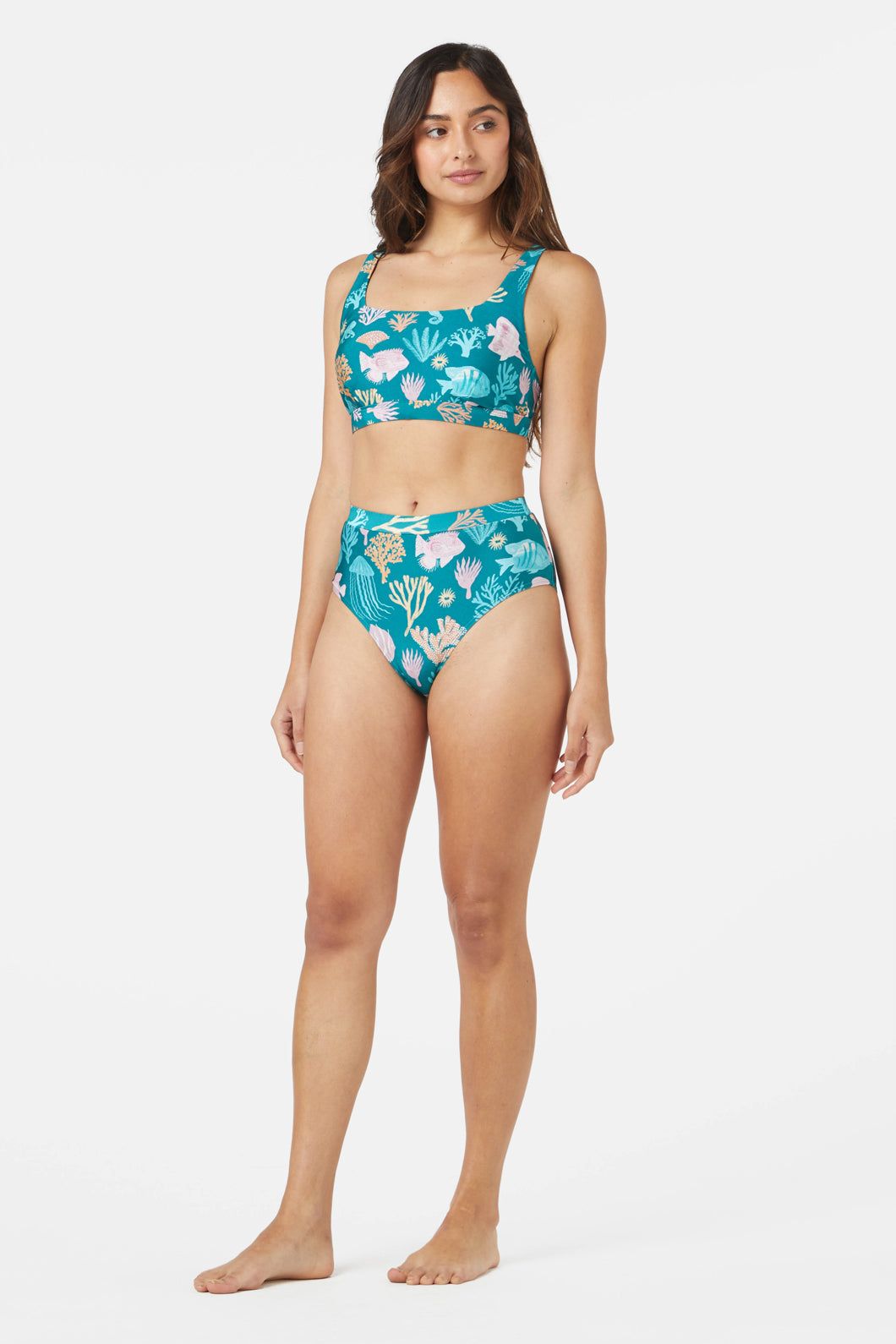 Princess Highway - Oceania High Bikini Bottom - teal