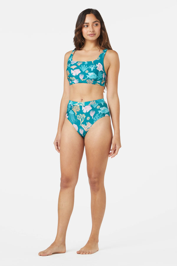 Princess Highway - Oceania High Bikini Bottom - teal