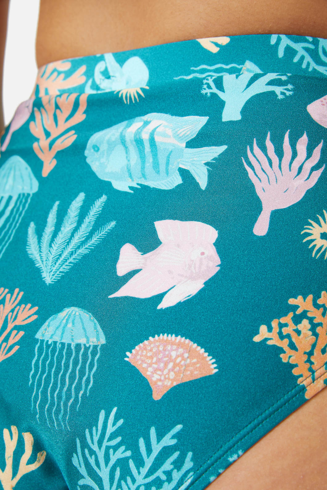 Princess Highway - Oceania High Bikini Bottom - teal