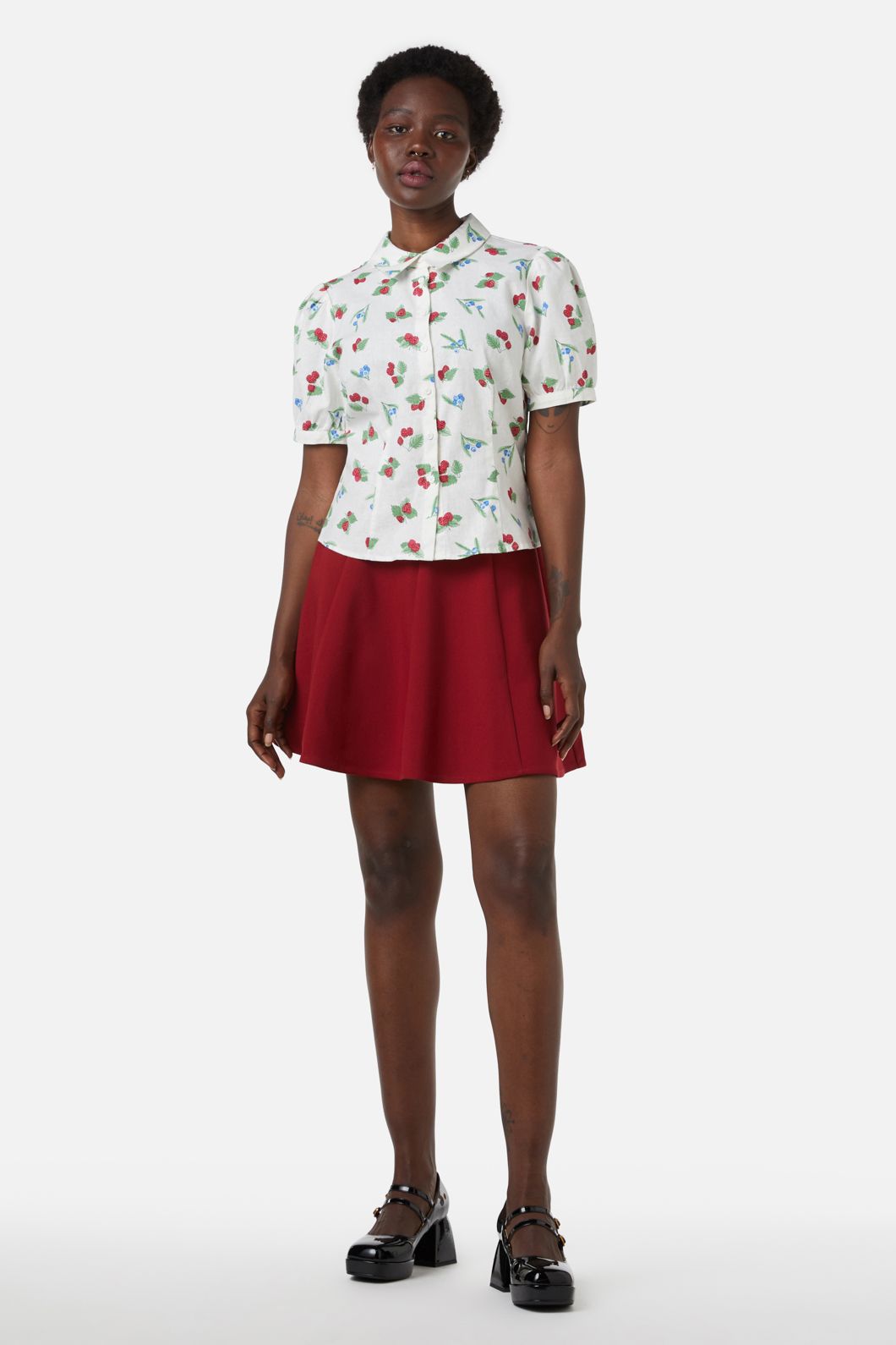 Princess Highway - Berry Blouse - cream