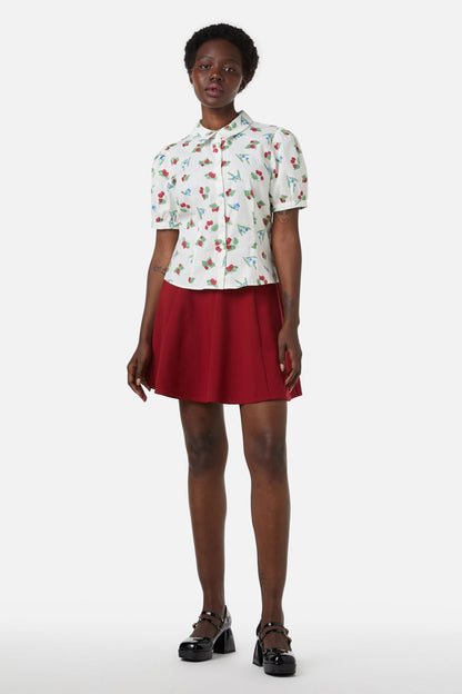 Princess Highway - Berry Blouse - cream