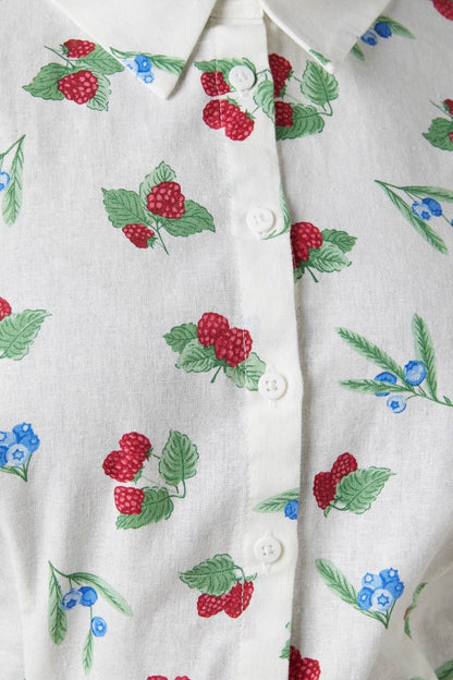 Princess Highway - Berry Blouse - cream