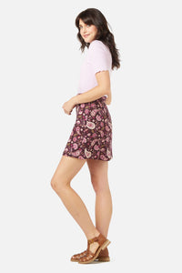 Princess Highway - Boho Paisley Skirt - plum