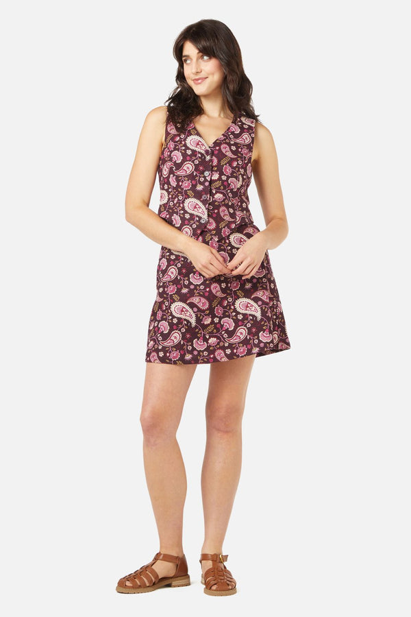 Princess Highway - Boho Paisley Skirt - plum