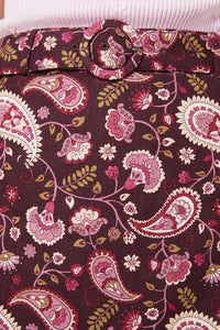 Princess Highway - Boho Paisley Skirt - plum