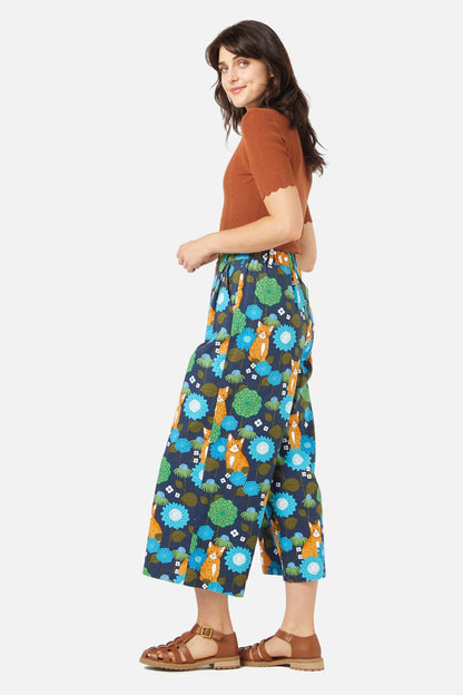 Princess Highway - Cute Cat Culotte - navy