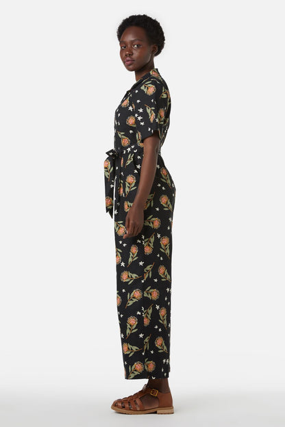 Princess Highway - Protea Jumpsuit - black