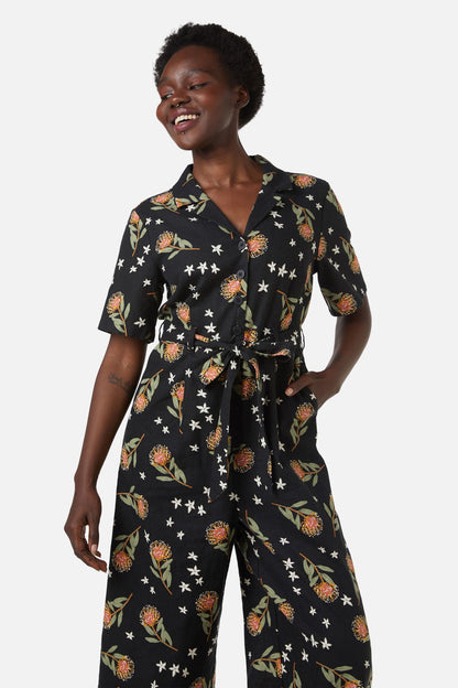 Princess Highway - Protea Jumpsuit - black