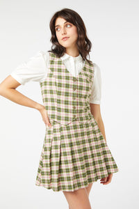 Princess Highway - Hazel Check Vest - green