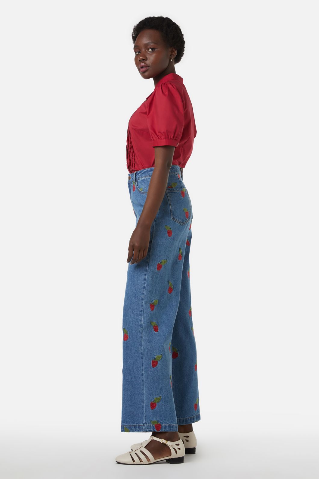 Princess Highway - Martha Pin Tuck Blouse - red