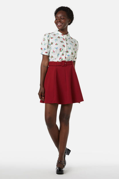 Princess Highway - Ruby Mini Skirt - red