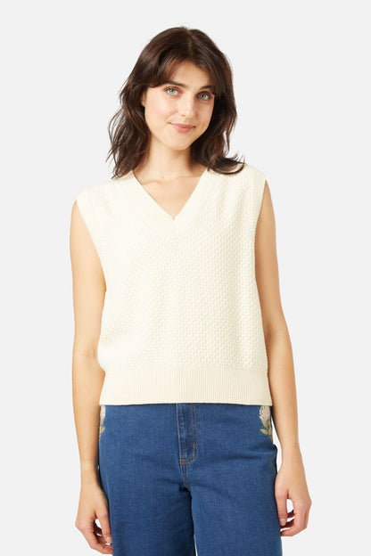 Princess Highway - Avery Knit Vest - cream