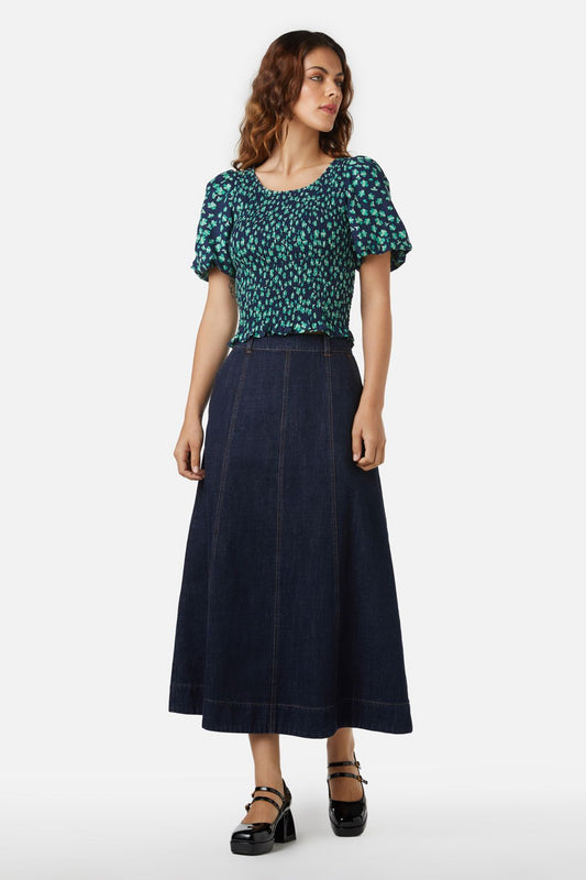 Princess Highway - Mille Fleur Top - navy