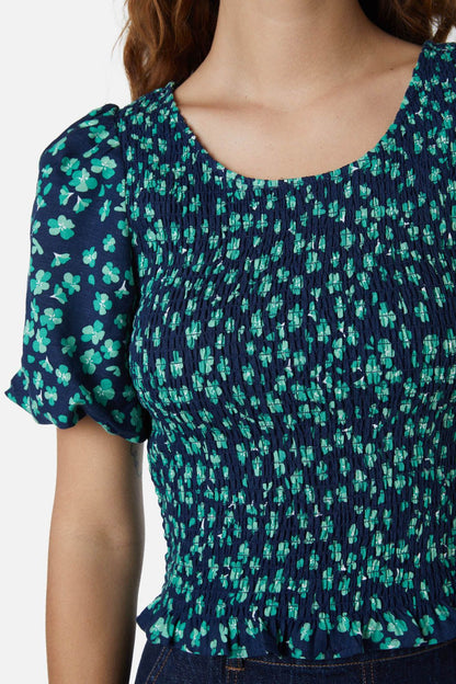 Princess Highway - Mille Fleur Top - navy