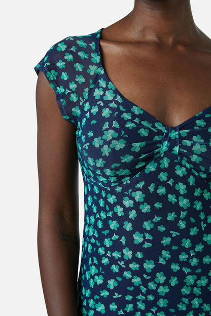Princess Highway - Mille Fleur Mesh Dress - green