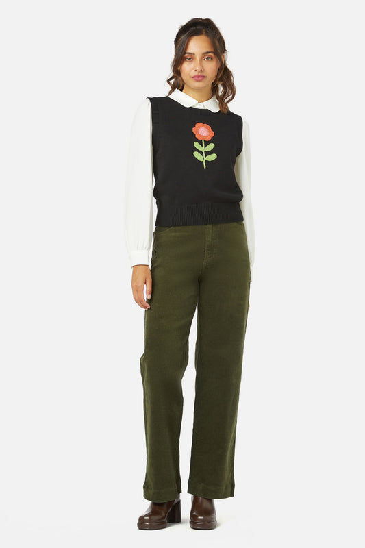 Princess Highway - Belle Emb Knit Vest - black