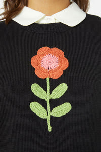 Princess Highway - Belle Emb Knit Vest - black