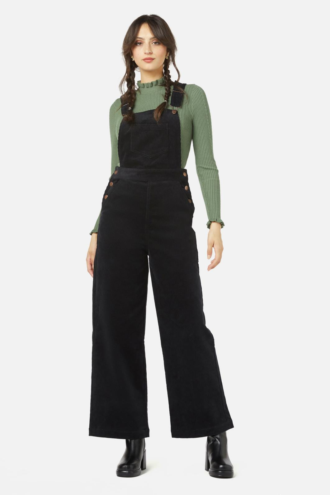 Princess Highway - Casey Cord Overall - black