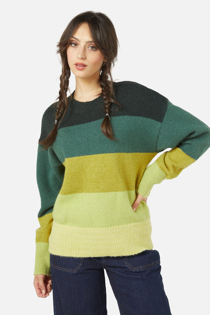 Princess Highway - Iona Stripe Sweater - green