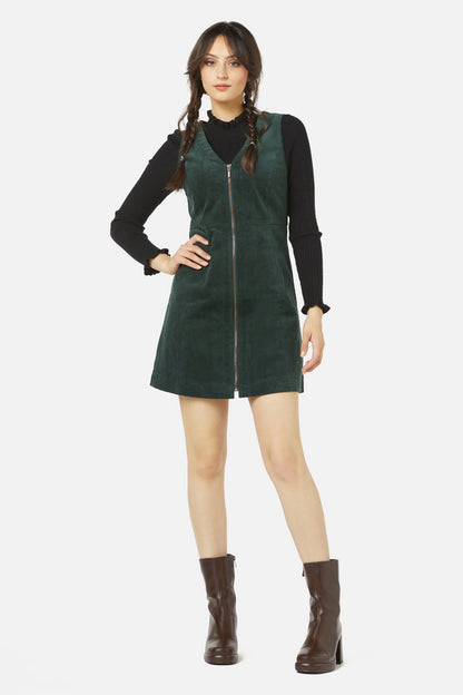 Princess Highway - Honey Cord Pinny - deep-green