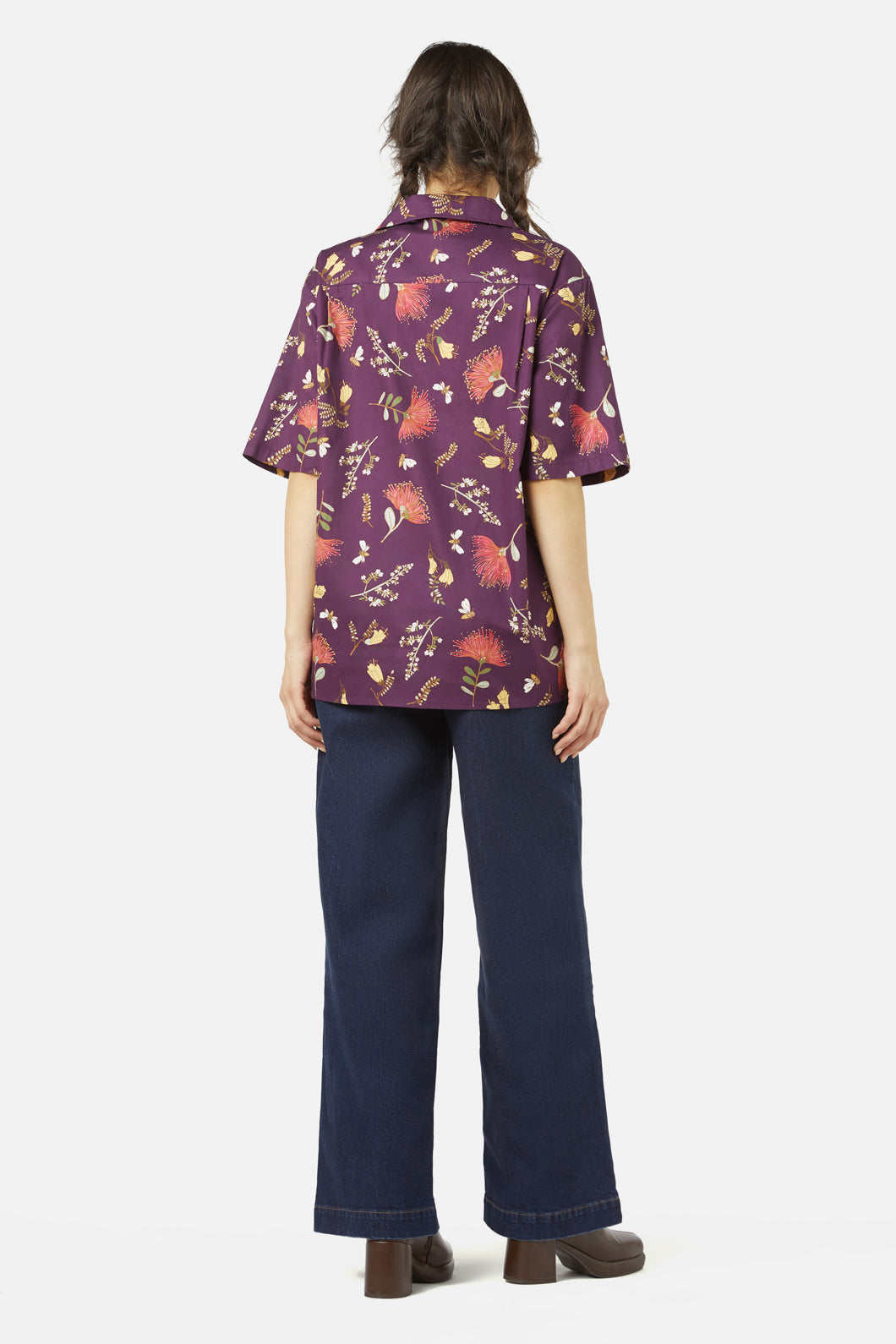 Princess Highway - NZ Flora Shirt - plum
