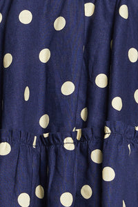Princess Highway Kids - Primrose Spot Twirly Skirt - navy
