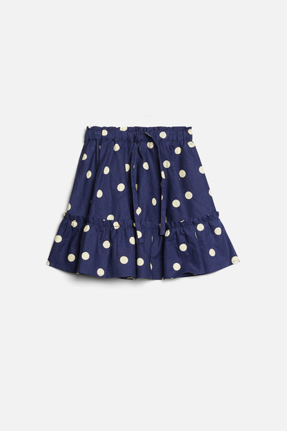 Princess Highway Kids - Primrose SpotTwirlySkirt - navy