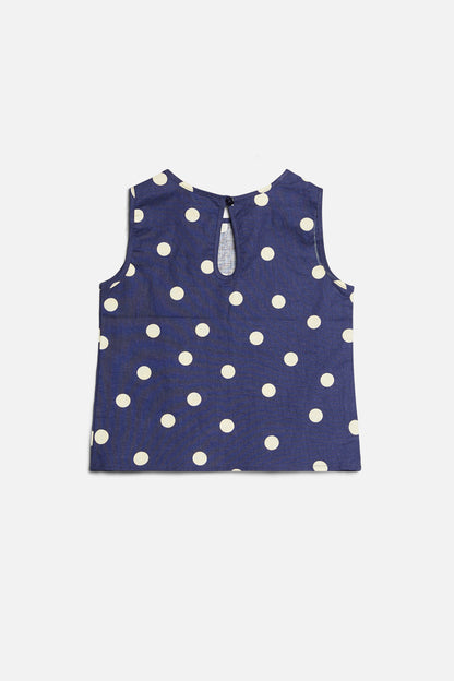 Princess Highway Kids - Primrose Spot Top - navy