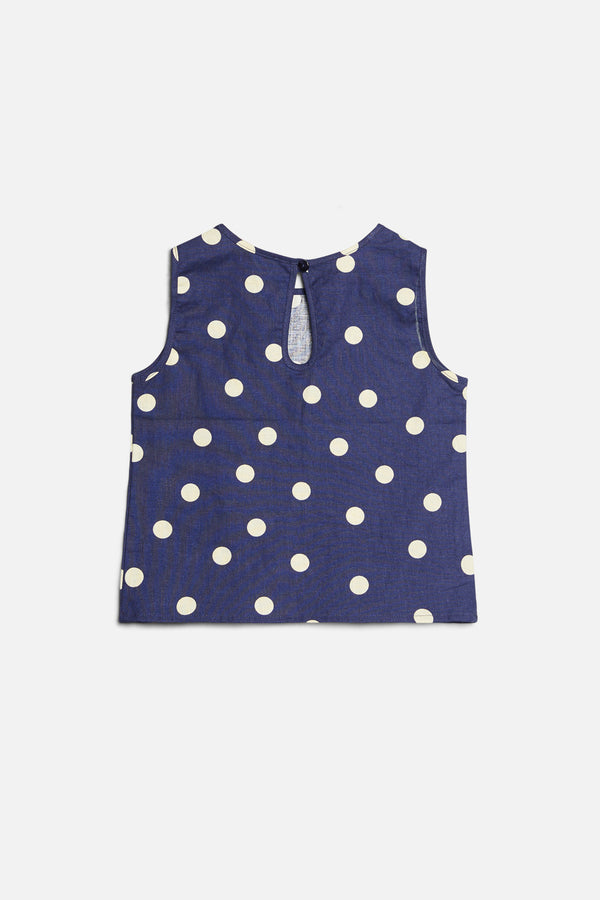 Princess Highway Kids - Primrose Spot Top - navy